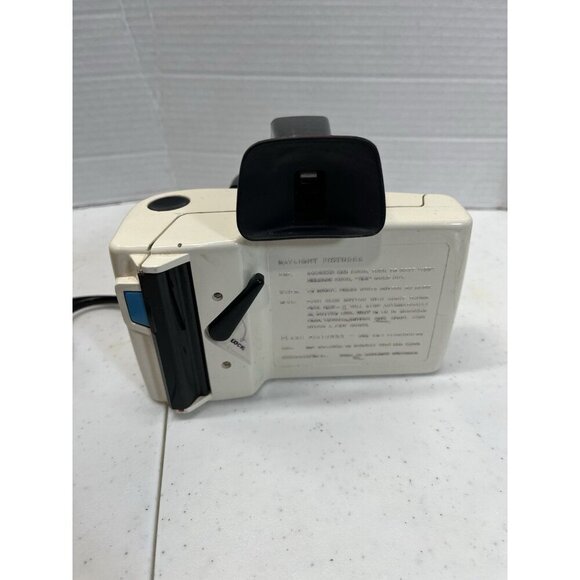 Vintage Swinger Polaroid Land Camera White Model 20 & Black Case NOT TESTED - Picture 12 of 16